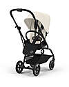 Cybex Passeggino Eezy S Twist + 2 - Canvas White - Telaio Nero - Seduta Rotante a 360° Passeggini Classici