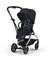 Cybex Passeggino Eezy S Twist + 2 - Dark Blue - Telaio Silver - Seduta Rotante a 360° Passeggini Classici