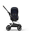 Cybex Passeggino Eezy S Twist + 2 - Dark Blue - Telaio Silver - Seduta Rotante a 360° Passeggini Classici