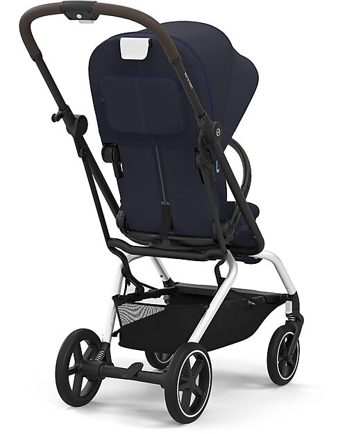 Cybex Passeggino Eezy S Twist + 2 - Dark Blue - Telaio Silver - Seduta Rotante a 360° Passeggini Classici