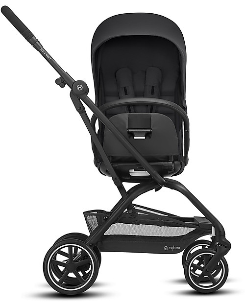 Cybex Passeggino Eezy S Twist+ 2 - Deep Black - Rotazione Fronte Strada/Genitore Passeggini Leggeri