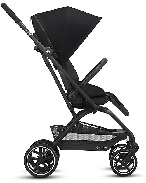 Cybex Passeggino Eezy S Twist+ 2 - Deep Black - Rotazione Fronte Strada/Genitore Passeggini Leggeri