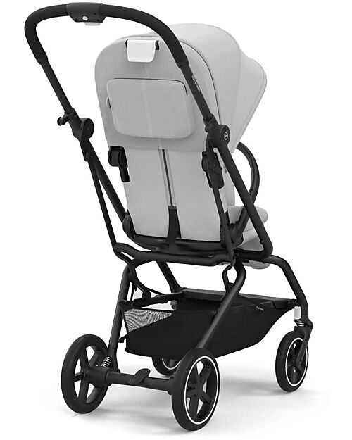 Cybex Passeggino Eezy S Twist + 2 - Fog Grey - Telaio Nero - Seduta Rotante a 360° Passeggini Classici