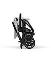 Cybex Passeggino Eezy S Twist + 2 - Fog Grey - Telaio Nero - Seduta Rotante a 360° Passeggini Classici