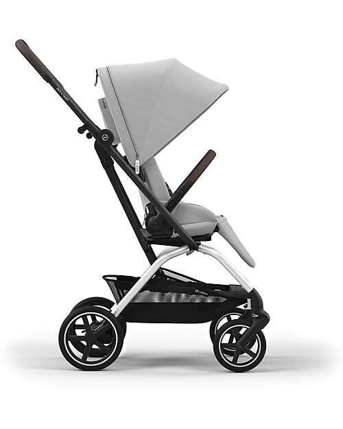 Cybex Passeggino Eezy S Twist + 2 - Fog Grey - Telaio Silver - Seduta Rotante a 360° Passeggini Classici