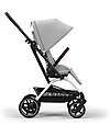 Cybex Passeggino Eezy S Twist + 2 - Fog Grey - Telaio Silver - Seduta Rotante a 360° Passeggini Classici