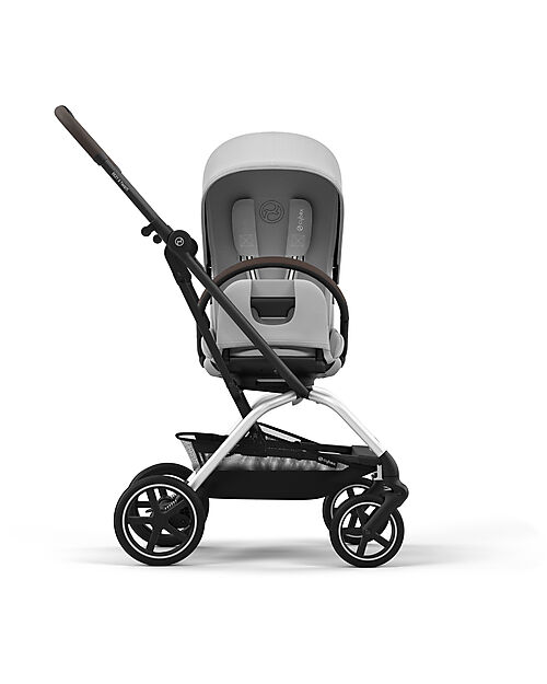 Cybex Passeggino Eezy S Twist + 2 - Fog Grey - Telaio Silver - Seduta Rotante a 360° Passeggini Classici