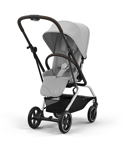 Cybex Passeggino Eezy S Twist + 2 - Fog Grey - Telaio Silver - Seduta Rotante a 360° Passeggini Classici