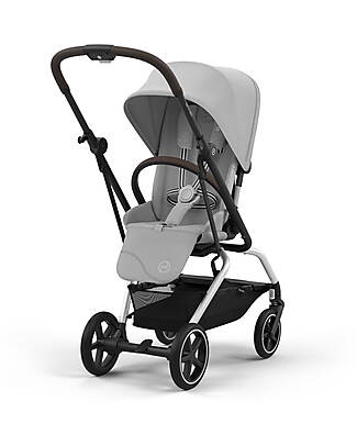 Cybex Passeggino Eezy S Twist + 2 - Fog Grey - Telaio Silver - Seduta Rotante a 360° Passeggini Classici
