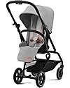 Cybex Passeggino Eezy S Twist+ 2 - Lava Grey/Mid Grey - Rotazione Fronte Strada/Genitore - dalla Nascita Passeggini Leggeri