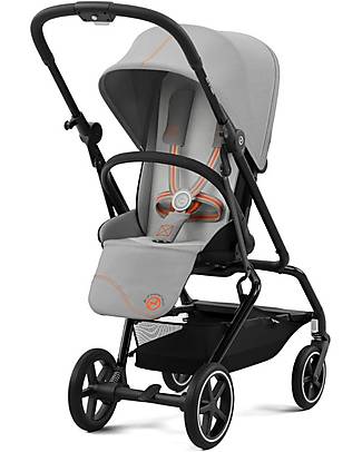 Cybex Passeggino Eezy S Twist+ 2 - Lava Grey/Mid Grey - Rotazione Fronte Strada/Genitore - dalla Nascita Passeggini Leggeri