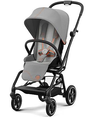 Cybex Passeggino Eezy S Twist+ 2 - Lava Grey/Mid Grey - Rotazione Fronte Strada/Genitore - dalla Nascita Passeggini Leggeri