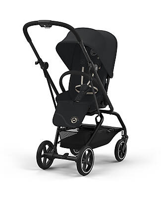Cybex Passeggino Eezy S Twist + 2 - Magic Black - Telaio Nero - Seduta Rotante a 360° Passeggini Classici