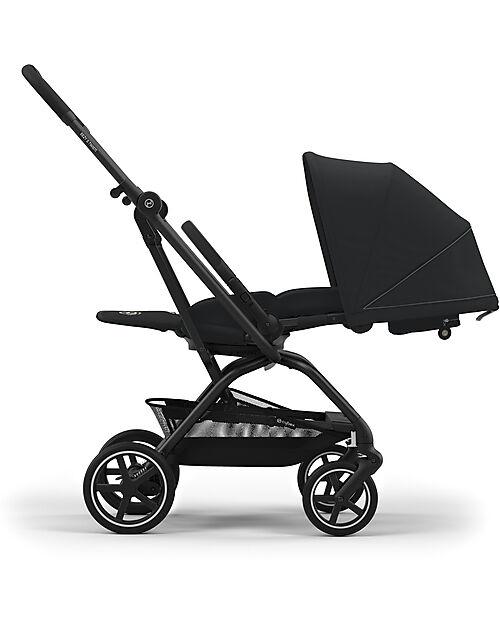 Cybex Passeggino Eezy S Twist + 2 - Magic Black - Telaio Nero - Seduta Rotante a 360° Passeggini Classici