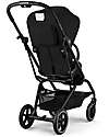 Cybex Passeggino Eezy S Twist + 2 - Magic Black - Telaio Nero - Seduta Rotante a 360° Passeggini Leggeri