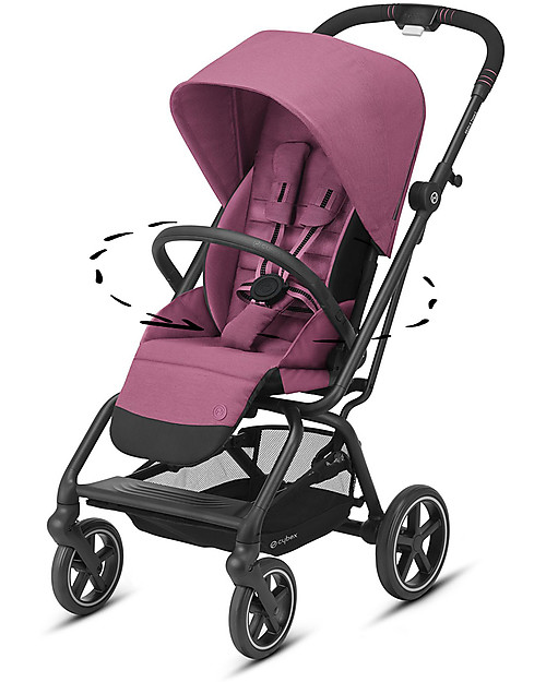 Cybex Passeggino Eezy S Twist+ 2 - Magnolia Pink - Rotazione Fronte Strada/Genitore Passeggini Leggeri
