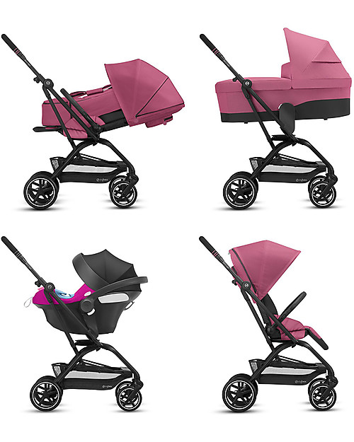 Cybex Passeggino Eezy S Twist+ 2 - Magnolia Pink - Rotazione Fronte Strada/Genitore Passeggini Leggeri