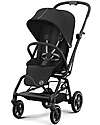 Cybex Passeggino Eezy S Twist+ 2 - Moon Black/Black - Rotazione Fronte Strada/Genitore - dalla Nascita Passeggini Leggeri