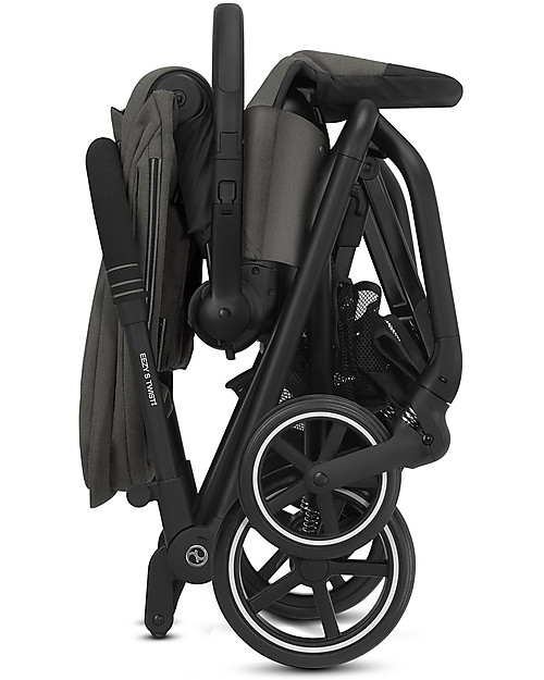 Cybex Passeggino Eezy S Twist+ 2 - Soho Grey - Rotazione Fronte Strada/Genitore Passeggini Leggeri