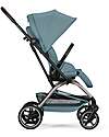 Cybex Passeggino Eezy S Twist + 2 - Stormy Blue - Telaio Nero - Seduta Rotante a 360° Passeggini Leggeri