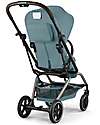 Cybex Passeggino Eezy S Twist + 2 - Stormy Blue - Telaio Nero - Seduta Rotante a 360° Passeggini Leggeri