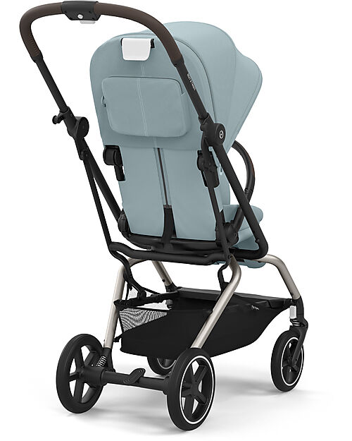 Cybex Passeggino Eezy S Twist + 2 - Stormy Blue - Telaio Taupe - Seduta Rotante a 360° Passeggini Classici