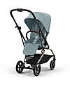 Cybex Passeggino Eezy S Twist + 2 - Stormy Blue - Telaio Taupe - Seduta Rotante a 360° Passeggini Classici