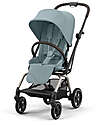 Cybex Passeggino Eezy S Twist + 2 - Stormy Blue - Telaio Taupe - Seduta Rotante a 360° Passeggini Classici
