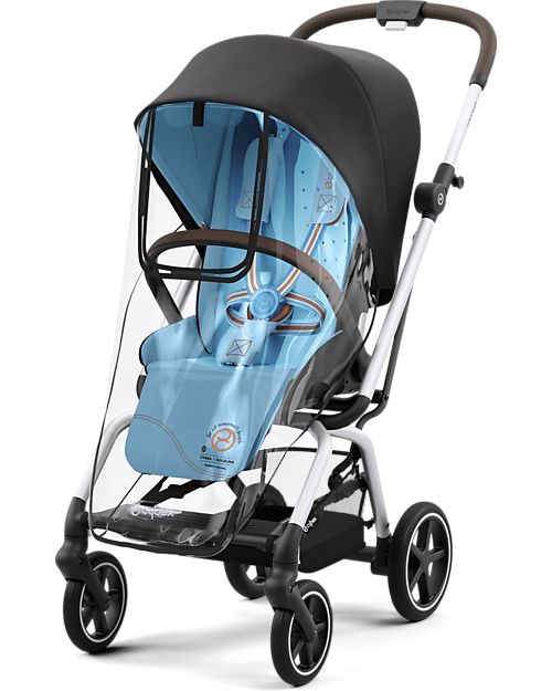 Cybex Passeggino Eezy S Twist+ 2 - Versione Plus - Beach Blue/Turquoise - Rotazione Fronte Strada/Genitore - dalla Nascita Passeggini Leggeri