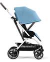 Cybex Passeggino Eezy S Twist+ 2 - Versione Plus - Beach Blue/Turquoise - Rotazione Fronte Strada/Genitore - dalla Nascita Passeggini Leggeri