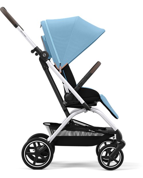 Cybex Passeggino Eezy S Twist+ 2 - Versione Plus - Beach Blue/Turquoise - Rotazione Fronte Strada/Genitore - dalla Nascita Passeggini Leggeri