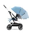 Cybex Passeggino Eezy S Twist+ 2 - Versione Plus - Beach Blue/Turquoise - Rotazione Fronte Strada/Genitore - dalla Nascita Passeggini Leggeri