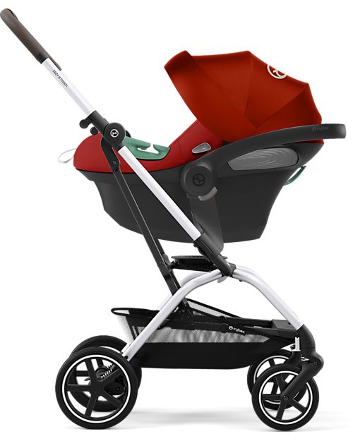 Cybex Passeggino Eezy S Twist+ 2 - Versione Plus - Hibiscus Red/Red - Rotazione Fronte Strada/Genitore - dalla Nascita Passeggini Leggeri