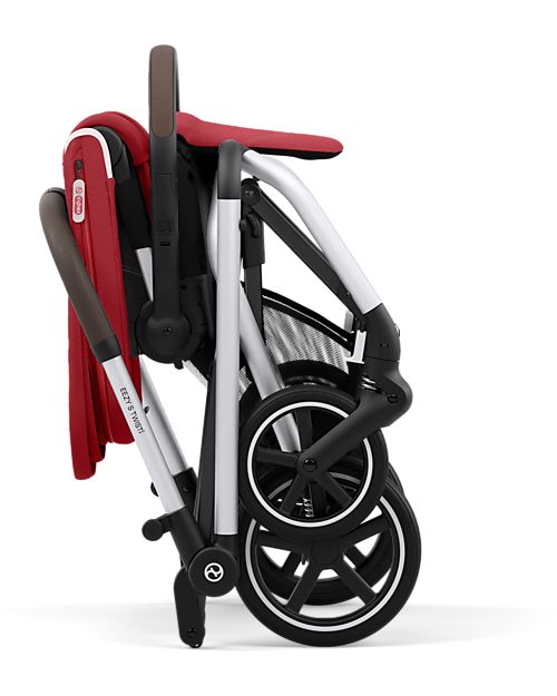 Cybex Passeggino Eezy S Twist+ 2 - Versione Plus - Hibiscus Red/Red - Rotazione Fronte Strada/Genitore - dalla Nascita Passeggini Leggeri