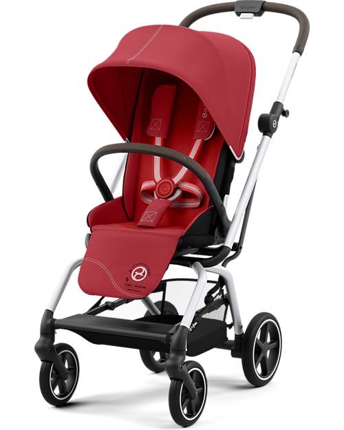 Cybex Passeggino Eezy S Twist+ 2 - Versione Plus - Hibiscus Red/Red - Rotazione Fronte Strada/Genitore - dalla Nascita Passeggini Leggeri