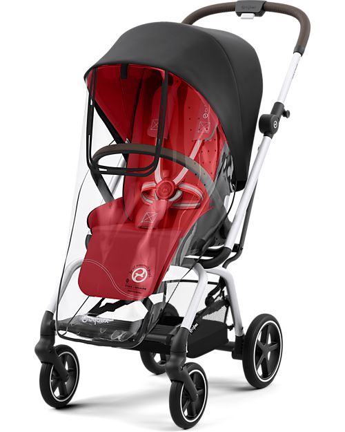 Cybex Passeggino Eezy S Twist+ 2 - Versione Plus - Hibiscus Red/Red - Rotazione Fronte Strada/Genitore - dalla Nascita Passeggini Leggeri