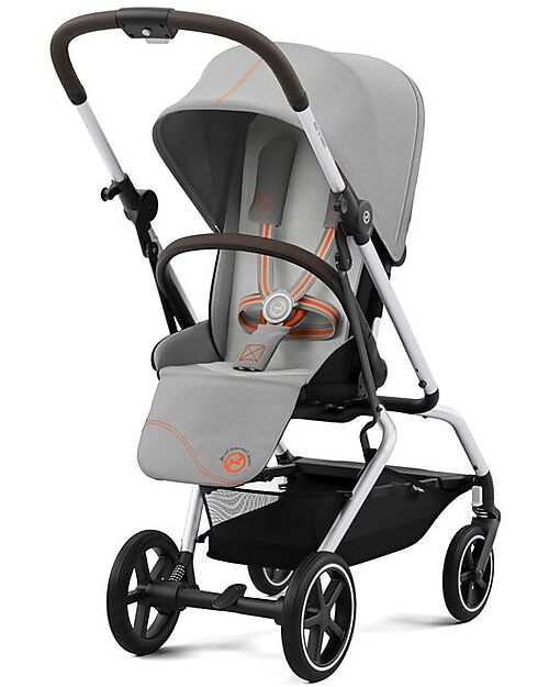Cybex Passeggino Eezy S Twist+ 2 - Versione Plus - Lava Grey/Mid Grey - Rotazione Fronte Strada/Genitore - dalla Nascita Passeggini Leggeri