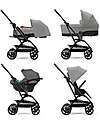 Cybex Passeggino Eezy S Twist+ 2 - Versione Plus - Lava Grey/Mid Grey - Rotazione Fronte Strada/Genitore - dalla Nascita Passeggini Leggeri