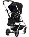 Cybex Passeggino Eezy S Twist+ 2 - Versione Plus - Moon Black/Black - Rotazione Fronte Strada/Genitore - dalla Nascita Passeggini Leggeri