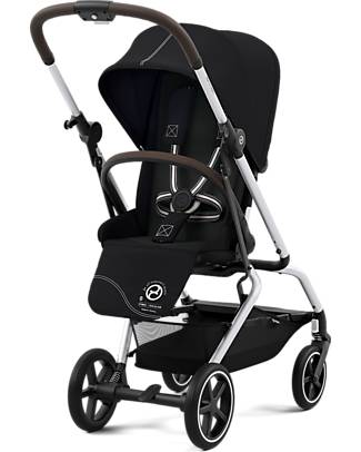 Cybex Passeggino Eezy S Twist+ 2 - Versione Plus - Moon Black/Black - Rotazione Fronte Strada/Genitore - dalla Nascita Passeggini Leggeri