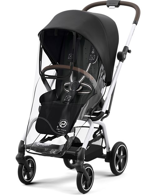 Cybex Passeggino Eezy S Twist+ 2 - Versione Plus - Moon Black/Black - Rotazione Fronte Strada/Genitore - dalla Nascita Passeggini Leggeri