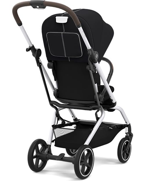 Cybex Passeggino Eezy S Twist+ 2 - Versione Plus - Moon Black/Black - Rotazione Fronte Strada/Genitore - dalla Nascita Passeggini Leggeri
