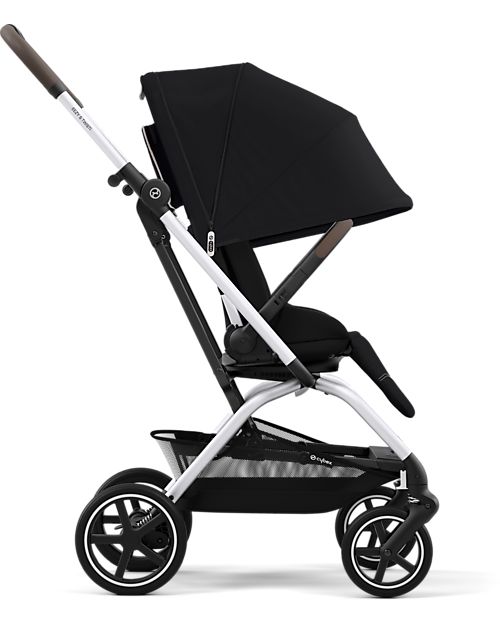 Cybex Passeggino Eezy S Twist+ 2 - Versione Plus - Moon Black/Black - Rotazione Fronte Strada/Genitore - dalla Nascita Passeggini Leggeri