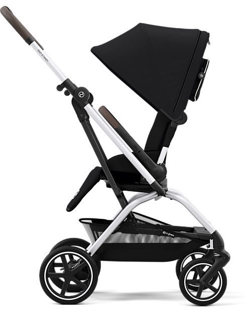 Cybex Passeggino Eezy S Twist+ 2 - Versione Plus - Moon Black/Black - Rotazione Fronte Strada/Genitore - dalla Nascita Passeggini Leggeri