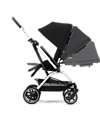 Cybex Passeggino Eezy S Twist+ 2 - Versione Plus - Moon Black/Black - Rotazione Fronte Strada/Genitore - dalla Nascita Passeggini Leggeri