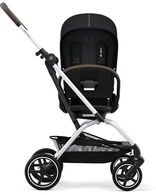 Cybex Passeggino Eezy S Twist+ 2 - Versione Plus - Moon Black/Black - Rotazione Fronte Strada/Genitore - dalla Nascita Passeggini Leggeri