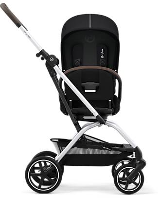 Cybex Passeggino Eezy S Twist+ 2 - Versione Plus - Moon Black/Black - Rotazione Fronte Strada/Genitore - dalla Nascita Passeggini Leggeri