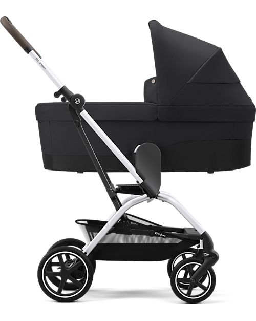 Cybex Passeggino Eezy S Twist+ 2 - Versione Plus - Moon Black/Black - Rotazione Fronte Strada/Genitore - dalla Nascita Passeggini Leggeri
