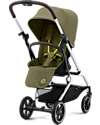 Cybex Passeggino Eezy S Twist+ 2 - Versione Plus - Nature Green/Green - Rotazione Fronte Strada/Genitore - dalla Nascita Passeggini Leggeri