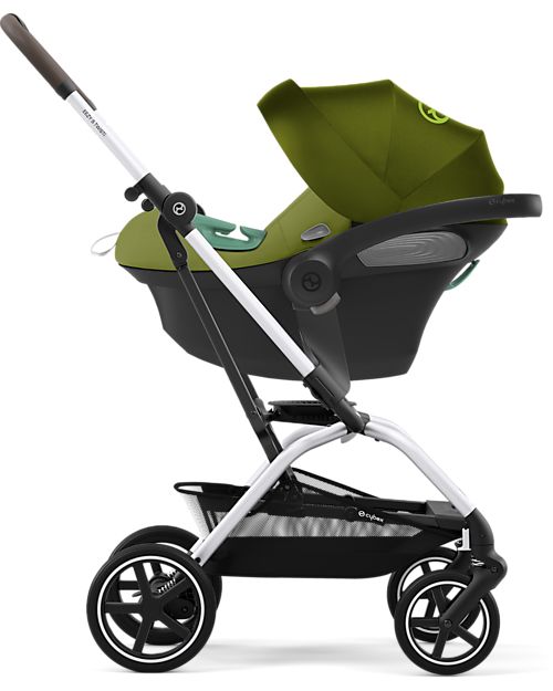 Cybex Passeggino Eezy S Twist+ 2 - Versione Plus - Nature Green/Green - Rotazione Fronte Strada/Genitore - dalla Nascita Passeggini Leggeri
